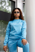 Load image into Gallery viewer, Women&#39;s Aqua Two Piece Tracksuit
