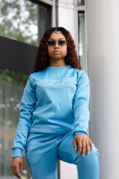 Women's Aqua Two Piece Tracksuit