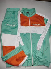 Load image into Gallery viewer, Teal/White/Orange Tracksuit
