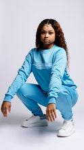 Load image into Gallery viewer, Women&#39;s Aqua Two Piece Tracksuit
