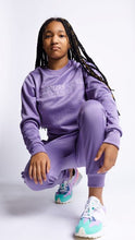 Load image into Gallery viewer, Women&#39;s Two piece Purple Tracksuit
